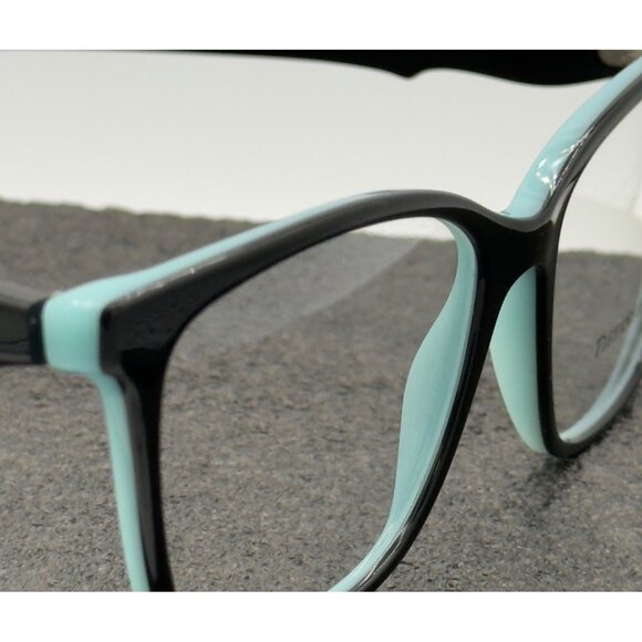 TIFFANY & Co. TF2175 8055 Black On Tiffany Blue Demo Lens 54mm Womens Eyeglasses - Picture 9 of 9